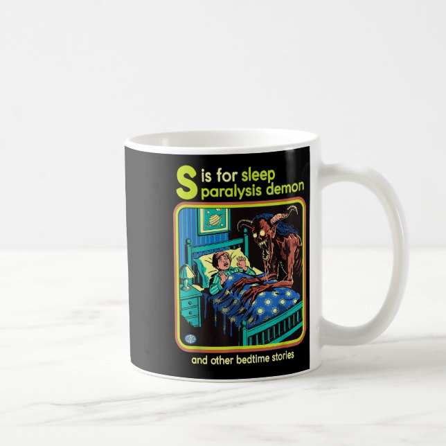 Mug Sleep Paralysis Demon Sarcastic Retro Funny Adult  (Droite)