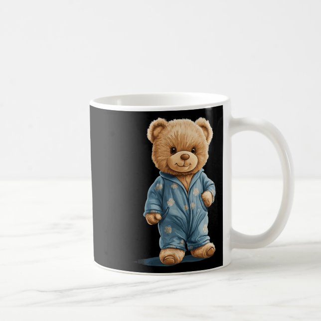 Mug Sleepy Teddy Bear In Comfy Pajamas For Boys And Gi (Droite)