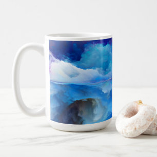 Mug SlipperyJoe's abstrait nuage artwork coloré surr
