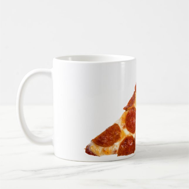 Mug SlipperyJoe's classique pepperoni pizza tranche fo (Gauche)