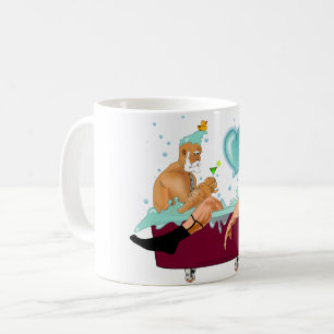 Mug SlipperyJoe's deux gays hommes aiment la baignoire