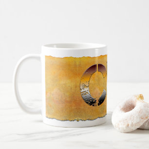 Mug SlipperyJoe's petit ours mots or brun brun blanc