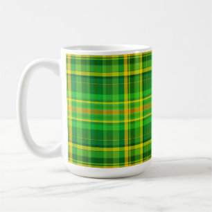 Mug SlipperyJoe's Saint-Patrick vert-jaune plaid