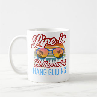 Mug Slogan Coucher de Soleil Rétro La Vie Est Mieux Av