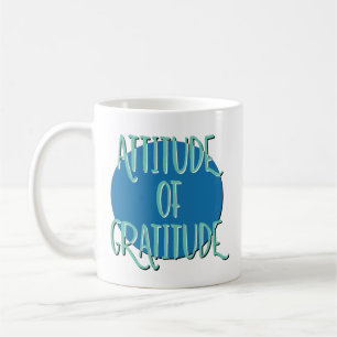 Mug Slogan de rétablissement Attitude de gratitude