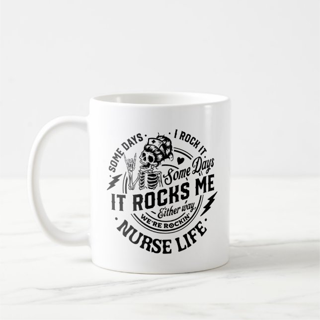 Mug Slogan de vie infirmière (Gauche)