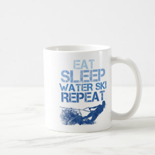 Mug Slogan Des Amateurs De Ski Nautique