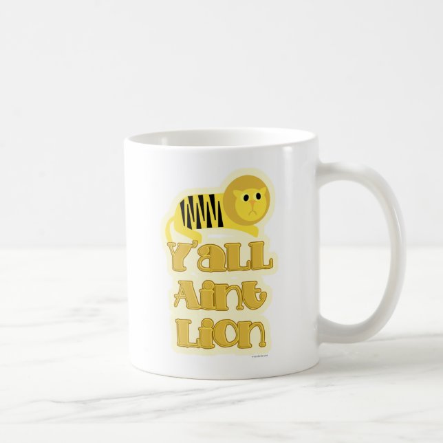 Mug Slogan drôle de vérité de lion (Droite)
