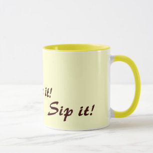 Mug slogan original amusant pour boire du thé