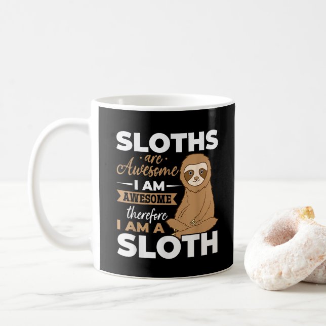 Mug Sloth Animals Les fentes sont géniales (Avec donut)