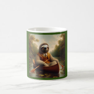 Mug Sloth Dans Un Canoë
