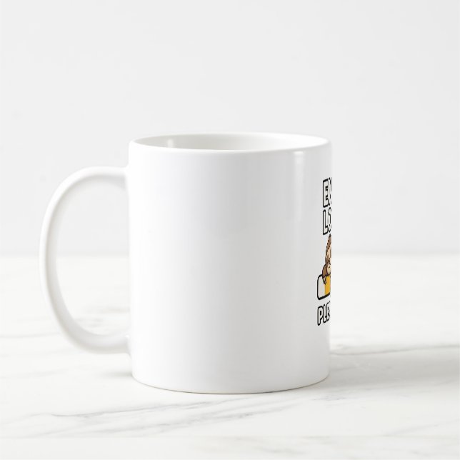 Mug Sloth Économiser l'humeur (Gauche)