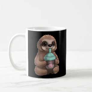 Mug Sloth Kawaii Boba Bubble Milk Tea Tapioca Perles