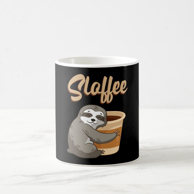 Mug Sloth Lazy Sloths Sloffee Sleeping Funny Idée cade (Centre)