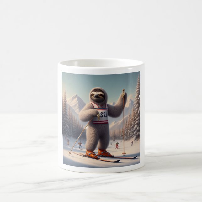 Mug Sloth Skiing (Centre)
