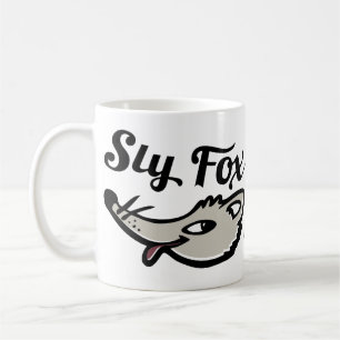 Mug Sly fox graphique mignon face muet