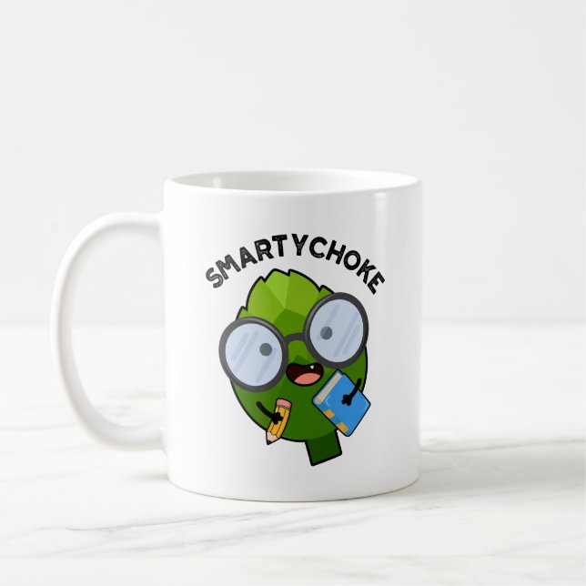 Mug Smartychoke Funny Artichoke Pun (Gauche)