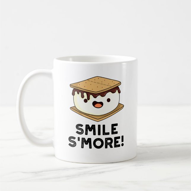 Mug Smile Smore Funny Sweet Food Pun (Gauche)