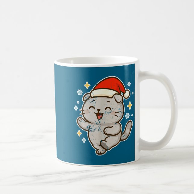 Mug Smiling Santa Cat Holiday Cheer  (Droite)