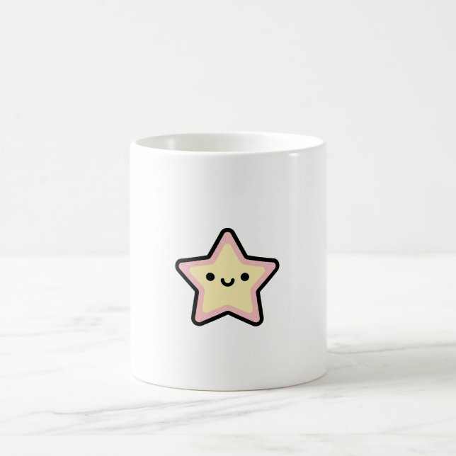 Mug Smiling Star – Cute Kawaii Illustration (Centre)