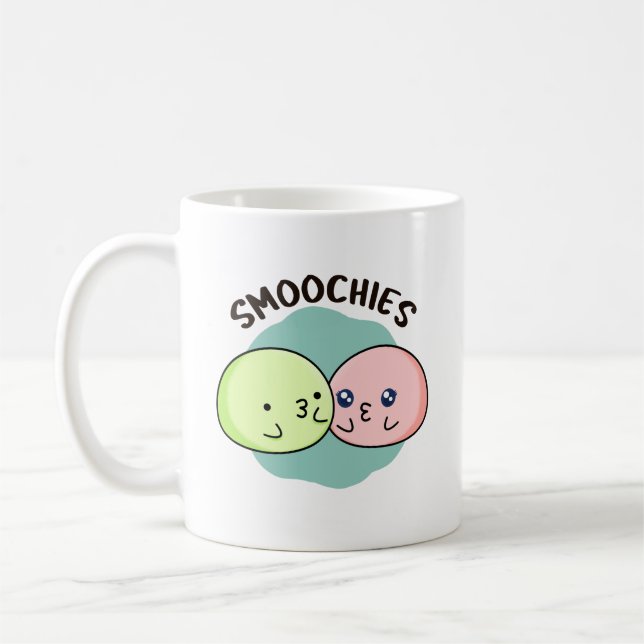 Mug Smoochies Drôle Baiser Mochi Pun (Gauche)