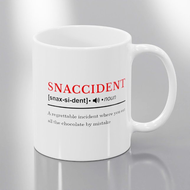Mug Snaccident - Définition de dictionnaire personnali (Créateur téléchargé)
