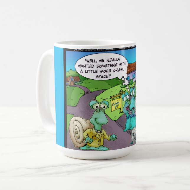 Mug Snail Ventes Immobilières Drôle Cadeaux et Objets  (Devant gauche)