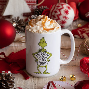 Mug Snarky Grinch   Drôle je ne parle qu'à mon chien T