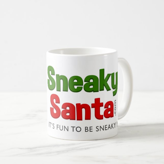 Mug Sneaky Père Noël Classic Mug, 11 oz (Devant droit)