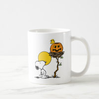 Snoopy & Bois Nid Avec Jack O'Lantern