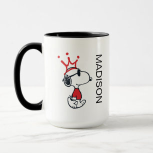 Mug Snoopy - Joe Cool Crown   Ajouter Votre Nom