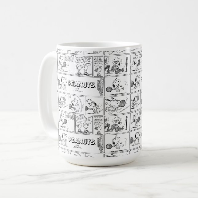 Mug Snoopy Joue Au Tennis (Devant gauche)
