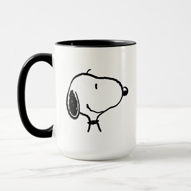 Mug Snoopy Smile Giggle Laugh (Gauche)