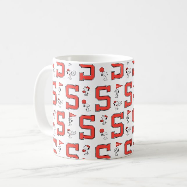 Mug Snoopy Varsity Motif sportif (Devant gauche)