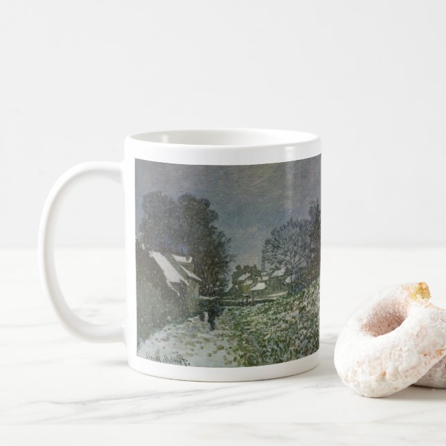 Mug Snow at Argenteuil par Claude Monet (Avec donut)