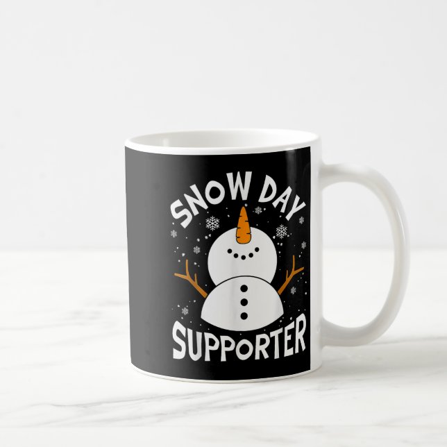 Mug Snow Day Suprter Snowflake Funny Teacher Christmas (Droite)