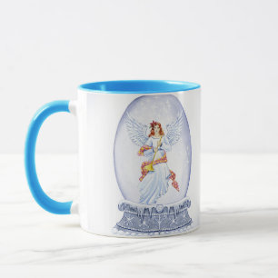 Mug Snow globe with angel illustration