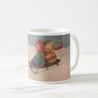 Mug Snow Sledding