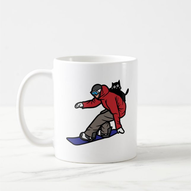 Mug Snowboard avec My Cat (Gauche)