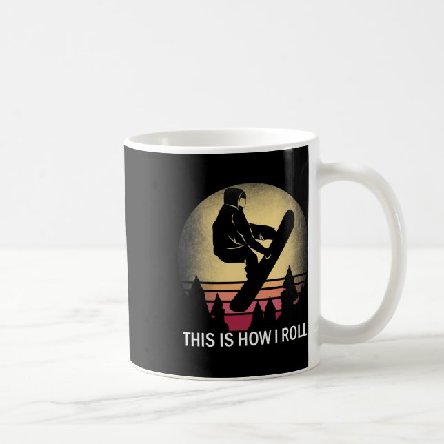 Mug Snowboard C'Est Comme Ça Que Je Roule Snowboard Si (Droite)