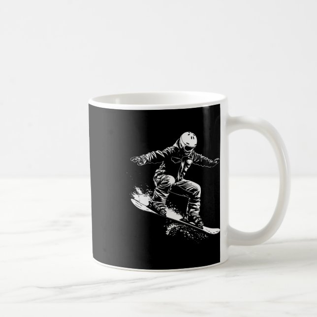 Mug Snowboard Dessin Snowboard Slope 1 (Droite)
