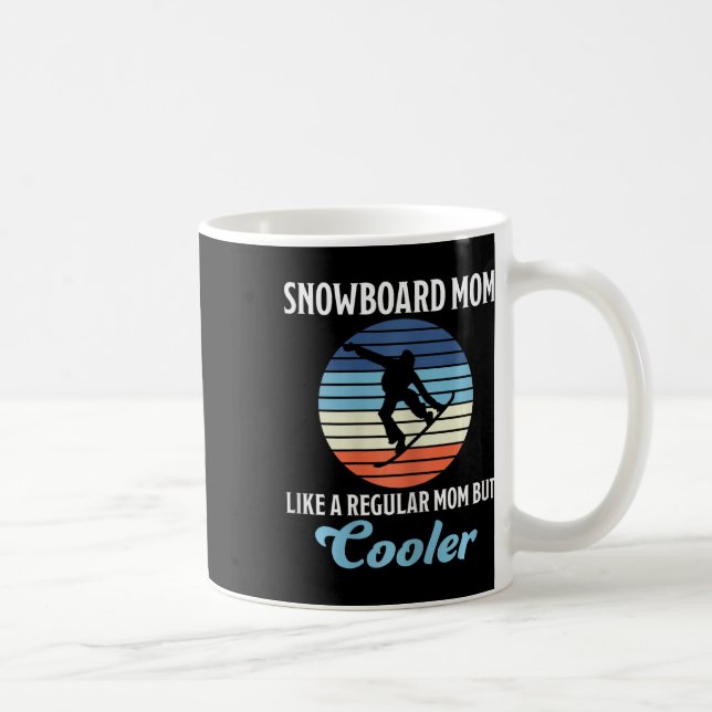 Mug Snowboard Maman Cool Mère Snowboard (Droite)