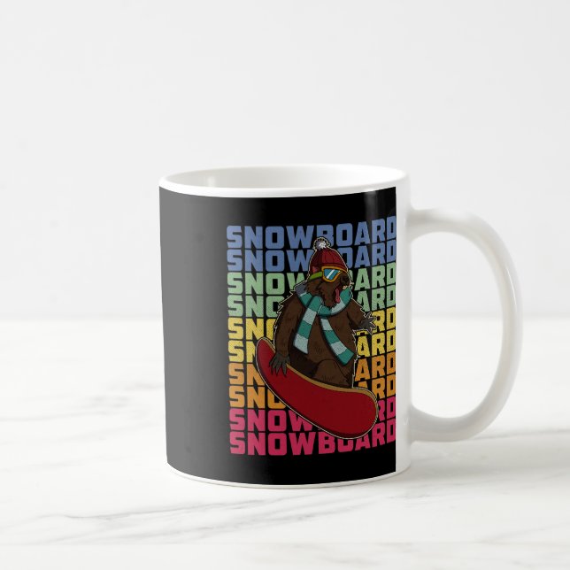 Mug Snowboard Ski Snowboard Activité compétitive (Droite)