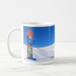 Mug Snowboard sur la pente de neige, Journée des oisea