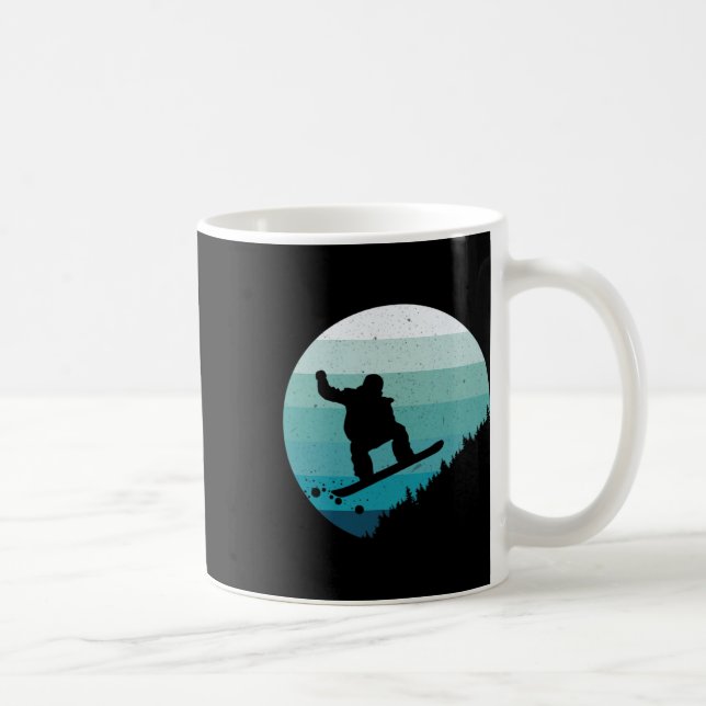 Mug Snowboard Vintage Snowboard Snow Winter Snowboar (Droite)