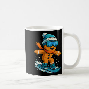 Mug Snowboardeur en pain d'épices Noël Vacances Snowbo