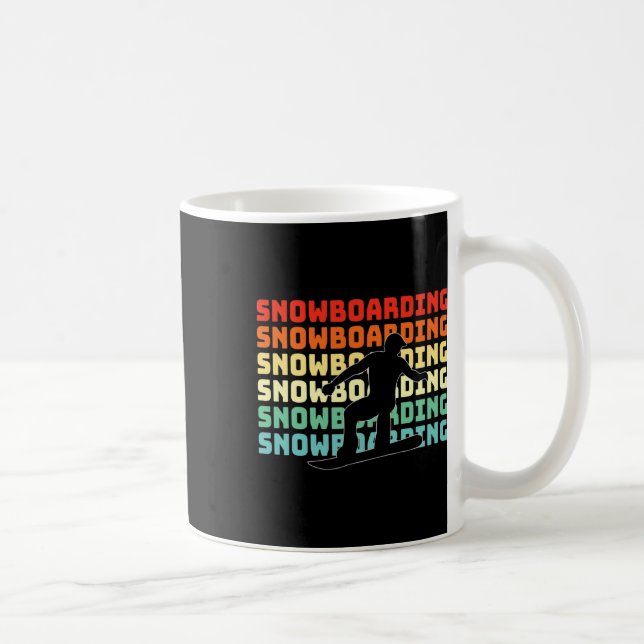 Mug Snowboardeur Retro Snowboard Lover (Droite)