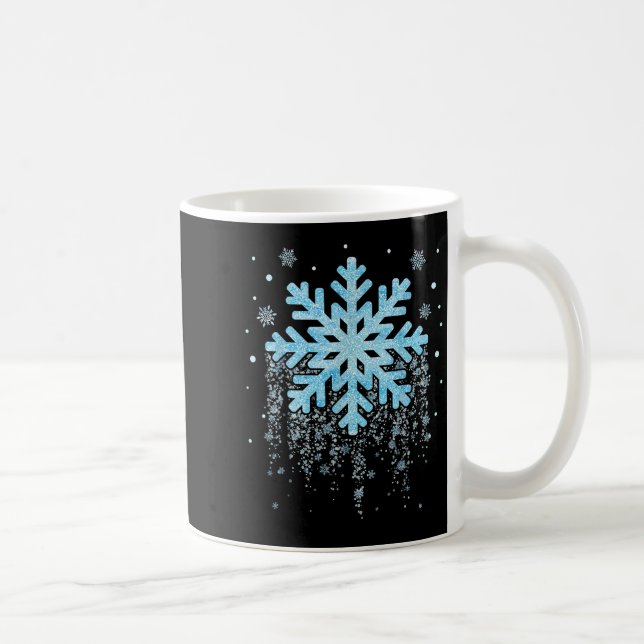Mug Snowflake Costume Winter Christmas Matching Mens W (Droite)