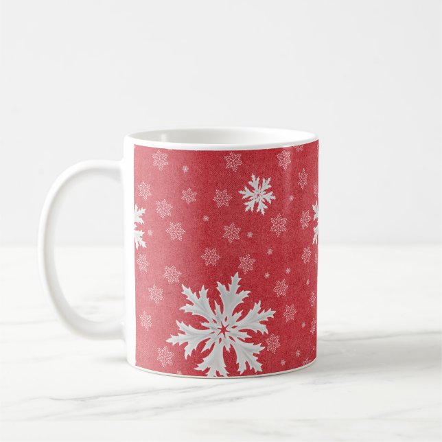 Mug Snowflakes à l'invitation de Noël (Gauche)