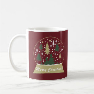 Mug snowglobe décoré